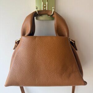 Quince Italian Leather Trapeze Crossbody